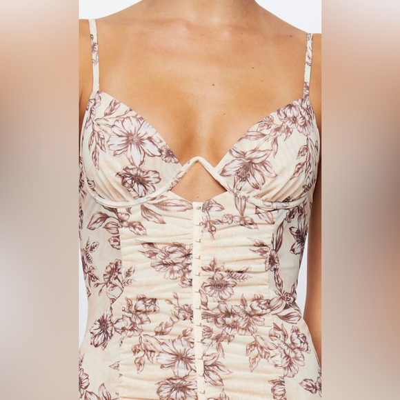 NWT BEC + BRIDGE  Nova Mini Dress In Florence Floral (17) - Picture 2 of 9